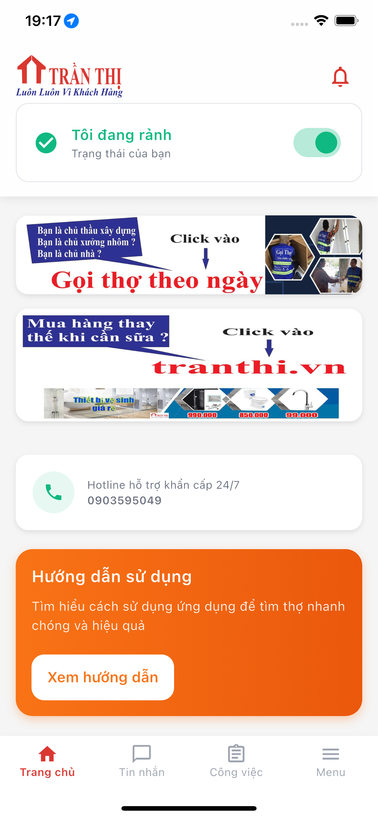 Ảnh ứng dụng Trần Thị