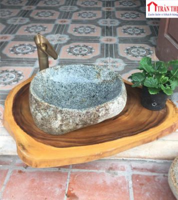 Các mẫu lavabo đá cuội tự nhiên Huế