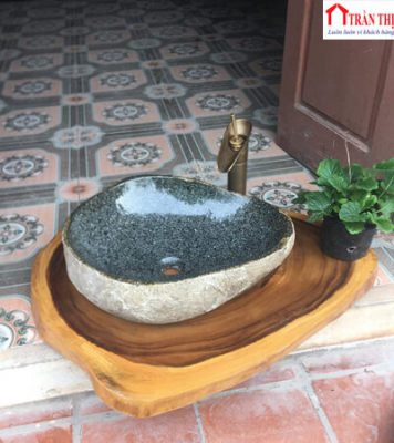 Mẫu Lavabo đá cuội tự nhiên đẹp tại Huế