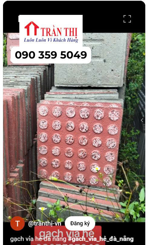 Mẫu gạch lát vỉa hè Hà Nội