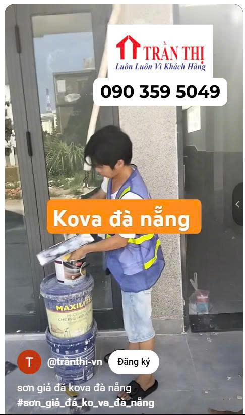 Mẫu sơn Kova giả đá Hà Nội