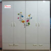 giá tủ nhựa áo quần người lớn màu trắng 4 cánh 4 hộc tại Huế