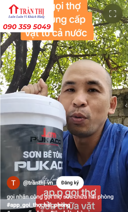 Mẫu sơn giả bê tông Pukaco Hà Nội