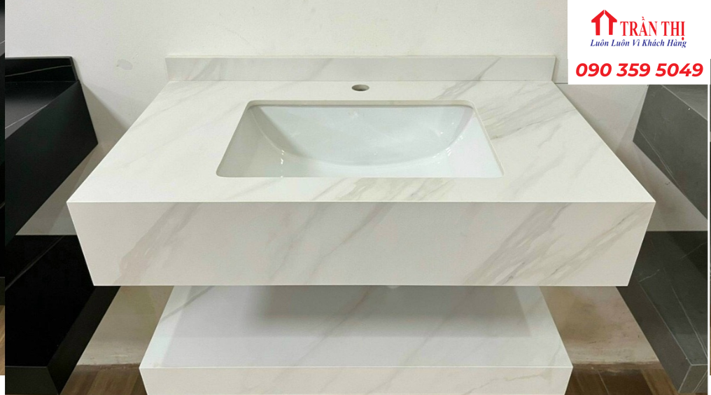Mẫu bàn đá lavabo Hà Nội