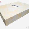 Mẫu kệ bàn đá lavabo vàng vân mấy líp khối Huế
