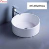 Lavabo trắng sứ để bàn tròn Huế