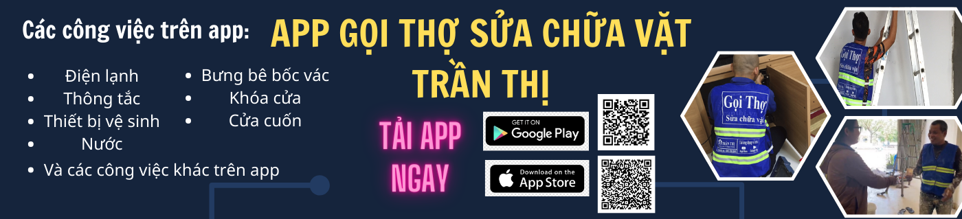 app gọi thợ chữa vặt Trần Thị