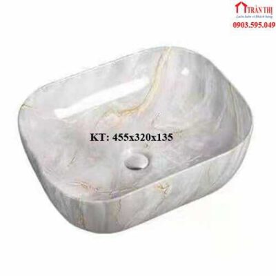 mẫu LAVABO để bàn sứ vân đá mới tại Huế