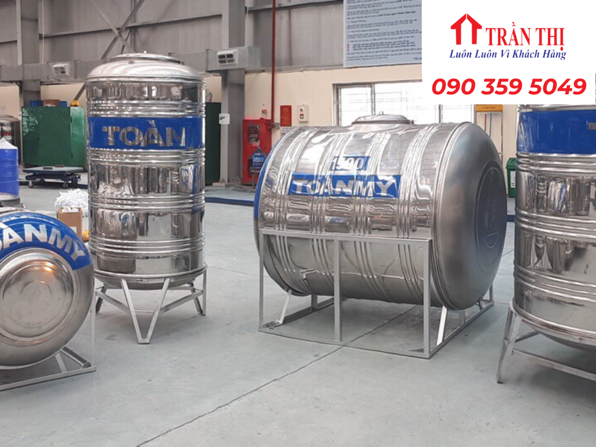 Mẫu bồn nước inox Toàn Mỹ Đà Nẵng