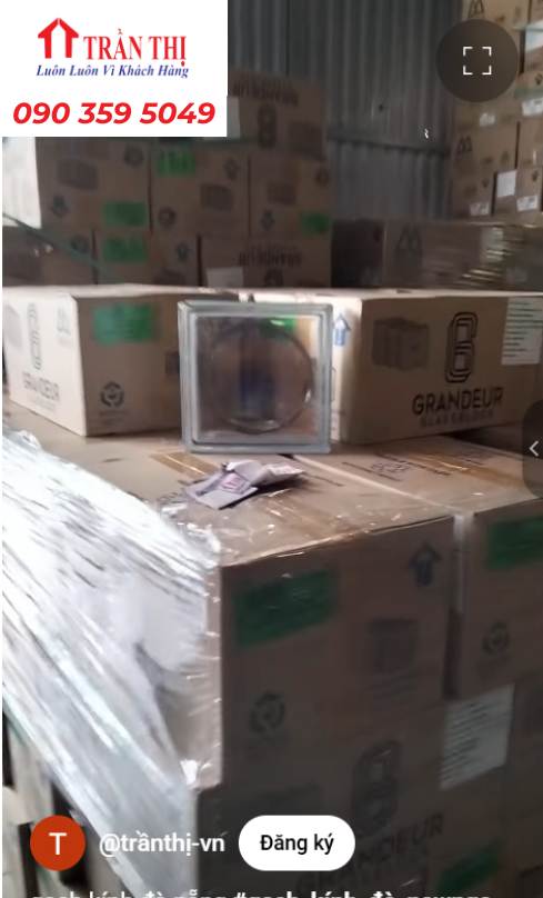 Mẫu gạch kính lấy sáng TP Đà Nẵng