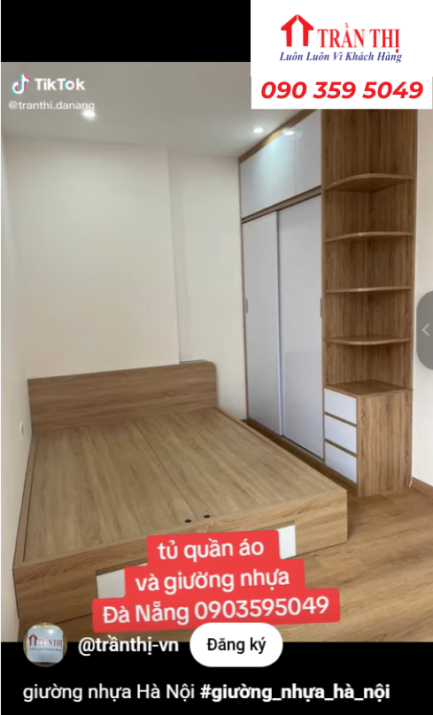 Mẫu giường nhựa tại Đà Nẵng