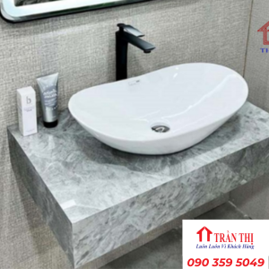 Mẫu lavabo trắng sứ đặt bàn Đà Nẵng