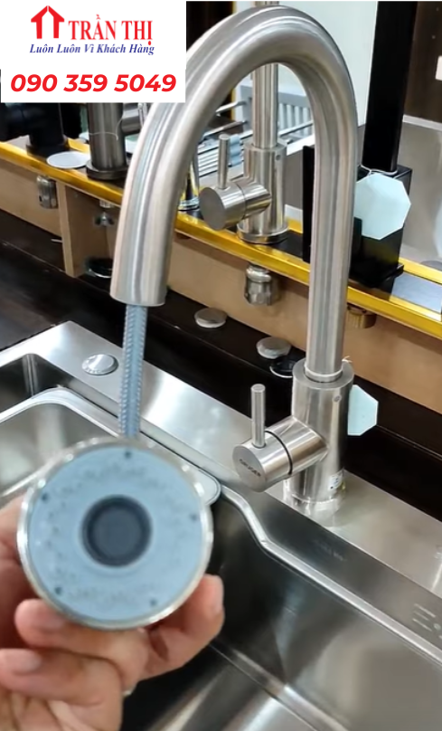 Mẫu vòi rửa chén nóng lạnh Đà Nẵng