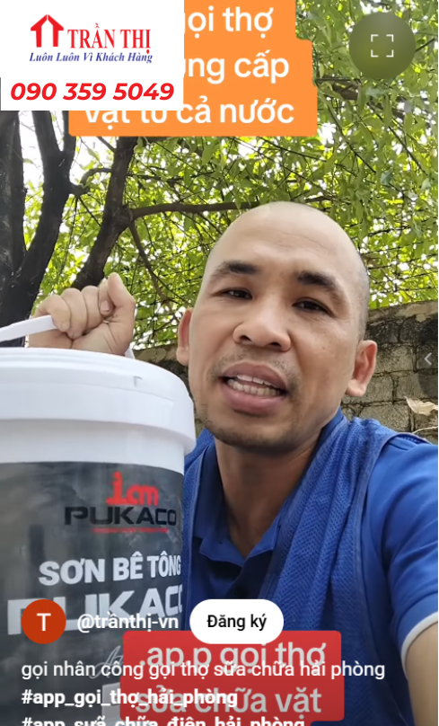 Mẫu sơn giả bê tông Pukaco tại Hà Nội