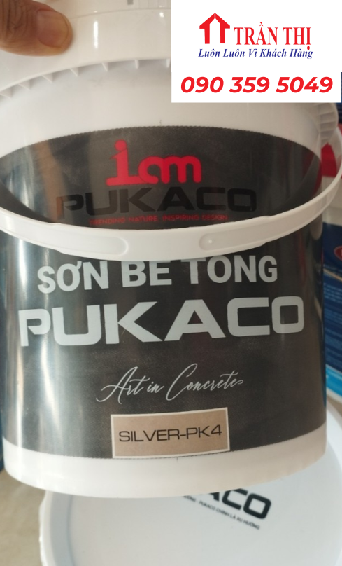 Mẫu sơn giả bê tông pukaco Đà Nẵng