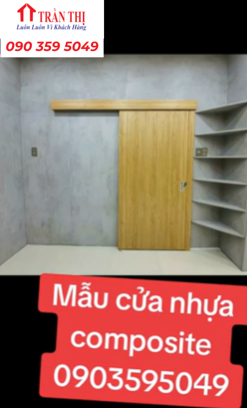 Mẫu cửa nhựa giả gỗ composite