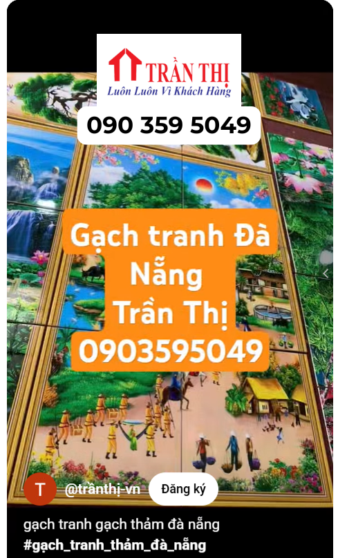 Mẫu gạch tranh Đà Nẵng
