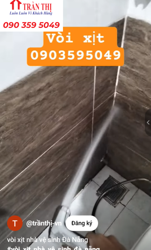 Mẫu vòi xịt toilet Đà Nẵng