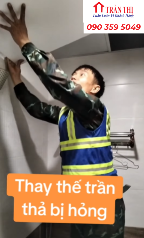 Thi công trần thả tại Đà Nẵng