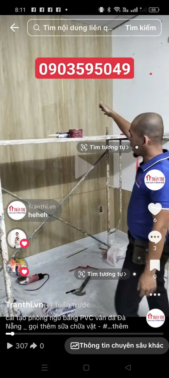 thi-cong-tam-pvc-van-da-op-tuong-Da-Nang